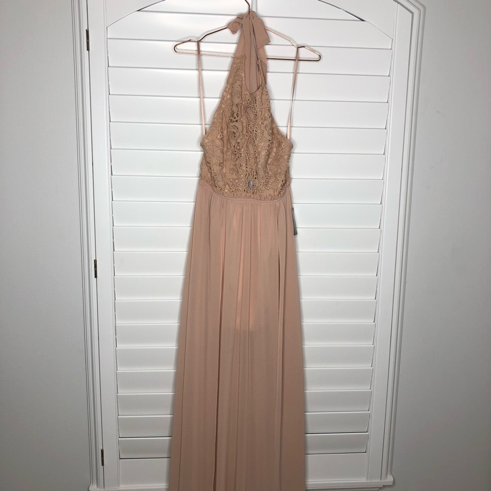 Halter special occasion backless dress